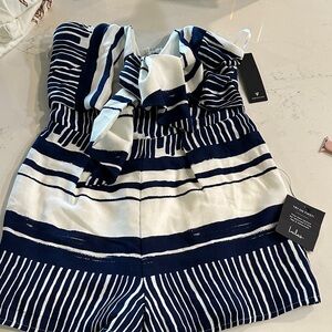 Lulu's Navy and White Striped Dress